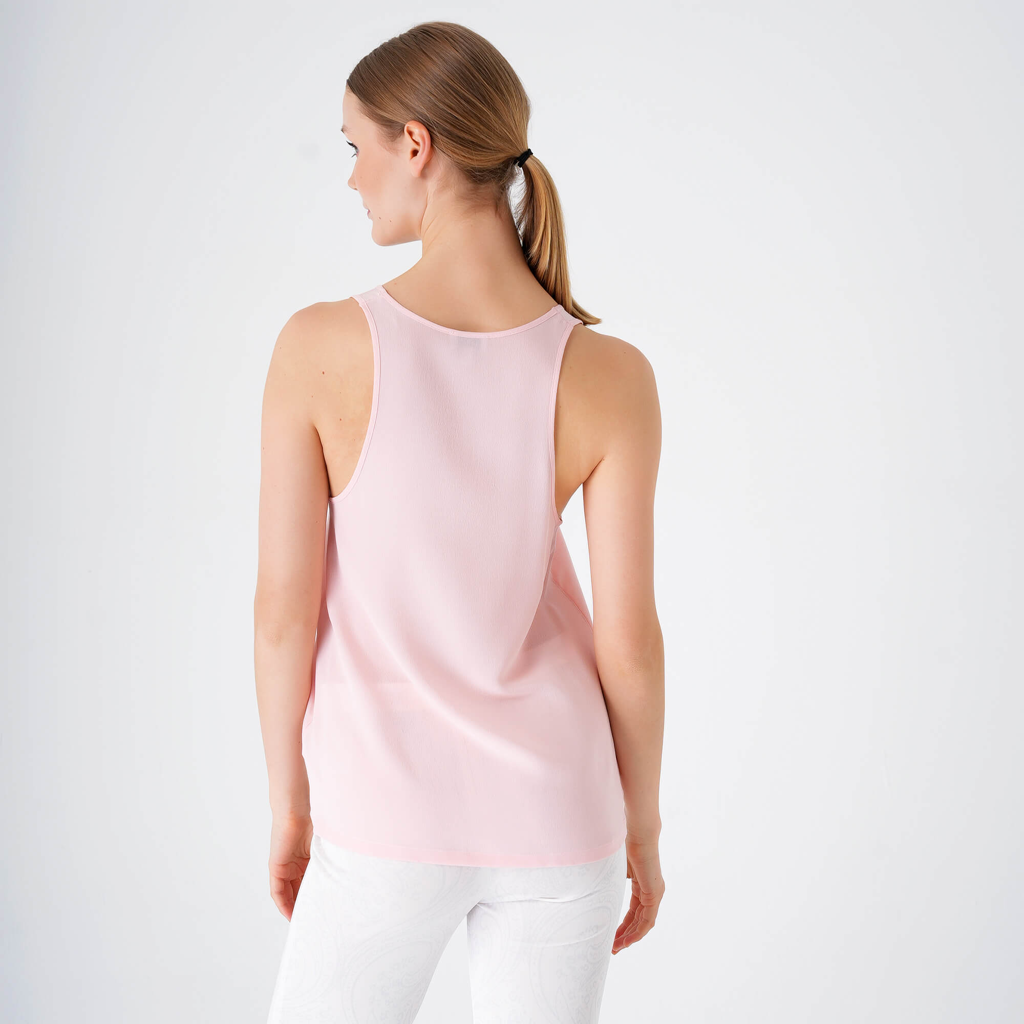 Etro - Pink Silk Sleeveless Blouse